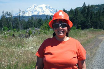 Photo of Marla at Mt. Rainier